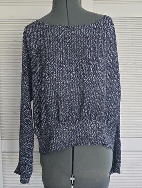 Express | Black and White Speckled Blouse